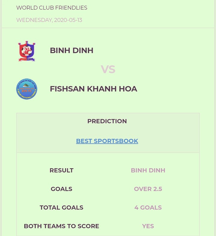 13/05/2020: [Sports Prediction] Nebitchi vs Ahal FT (Turkmenistan Yokary Liga) + World Club Friendlies