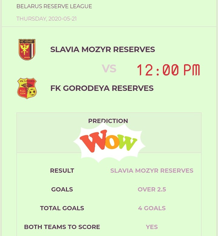 21/05/2020: Check Out Today’s Sports Prediction