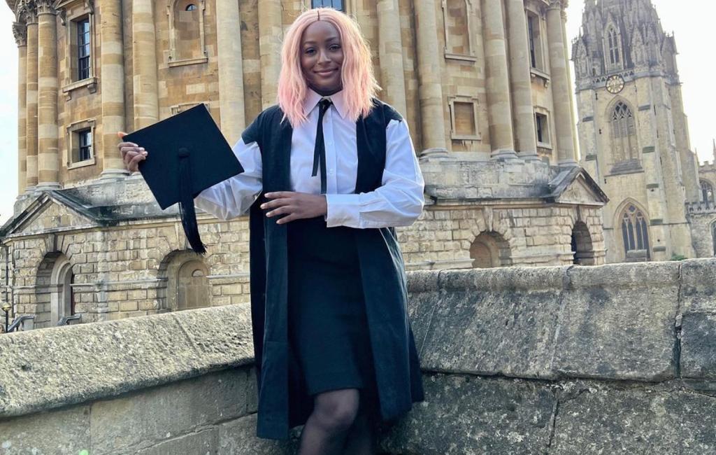 Billionaire daughter, DJ Cuppy cries tears of joy as she finally completes her thesis