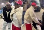 The Moment Portable Prostrate to Greet Wizkid During Their Encounter in London
